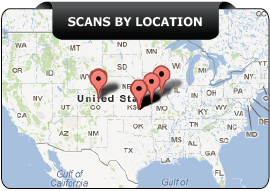 Scans by geographical location